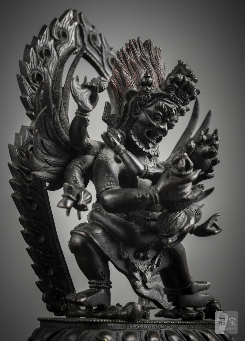 A bronze figure of Hayagriva and his consort - 图4